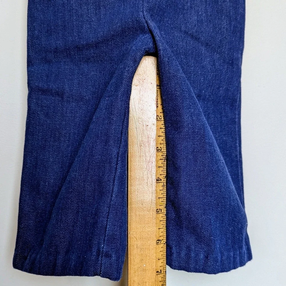 Vintage HealthTex 70s Wide Leg Logo‎ Cute Baby Denim Jeans - 6 Months